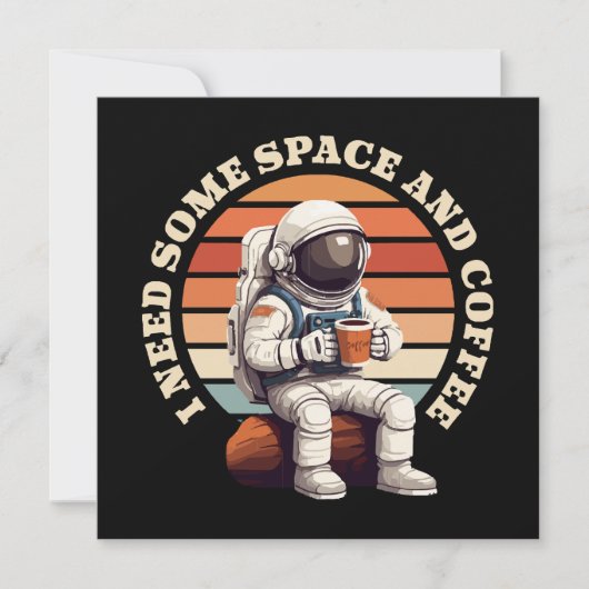 Astronauten trinken Kaffee (Vorderseite)
