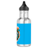 Astronauten trinken Kaffee - Koffein im Weltraum Edelstahlflasche (Rechts)