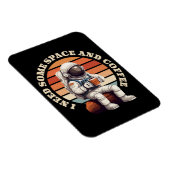 Astronauten trinken Kaffee Magnet (Rechte Seite)