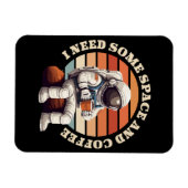 Astronauten trinken Kaffee Magnet (Horizontal)