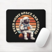 Astronauten trinken Kaffee Mousepad (Mit Mouse)