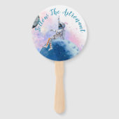 Astronauten und Weltraumpartys Fächer (Rückseite)