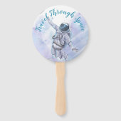 Astronauten und Weltraumpartys Fächer (Vorderseite)