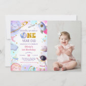 Astronauten Weltraum erste Reise um die Sonne zum Einladung (Vorderseite)