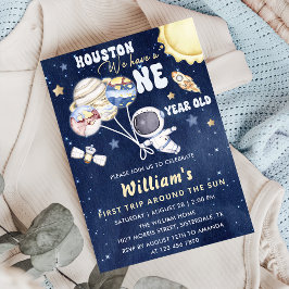 Astronauten Weltraum erste Reise um die Sonne zum Einladung