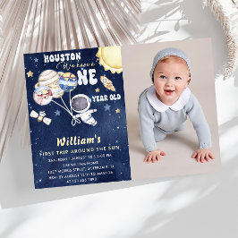 Astronauten Weltraum erste Reise um die Sonne zum Einladung