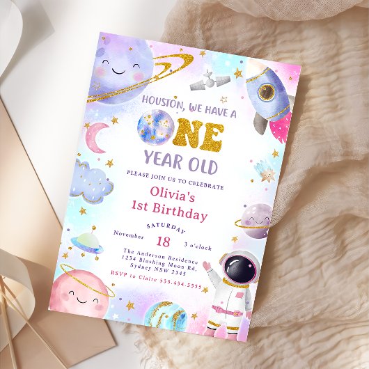 Astronauten Weltraum erste Reise um die Sonne zum  Einladung