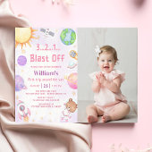 Astronauten Weltraum erste Reise um die Sonne zum Einladung