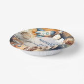 Astronauten Weltraum erste Reise um die Sonne zum  Pappteller (Gewinkelt)