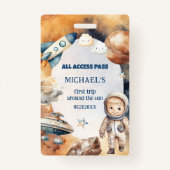 Astronauten Weltraum Erste Reise um die Sun-ID-Kar Ausweis (Rückseite)