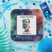 Astronauten Weltraumbahnpapier-Platte Pappteller (Party)