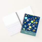 Astronauten Weltraumkid Notizblock (Innenseite)