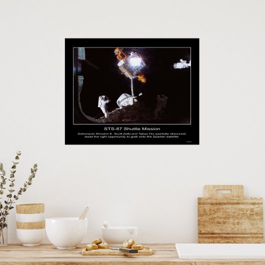 Astronauten Winston E. Scott und Ta... Poster (Küche)