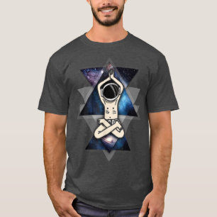 Astronauten-Yoga im Weltraum Lustiges Süßes Medita T-Shirt
