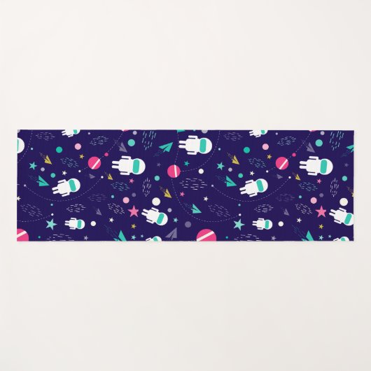 Astronauten Yogamatte (Vorderseite (Horizontal))