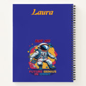 Astronauten Zukunftsgenie im Orbit Notizblock (Rückseite)