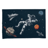 Astronautenabkühlung im Weltraum Kissenbezug (Vorderseite-Rechts)