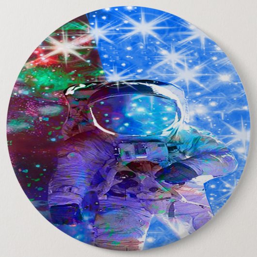 Astronautenabmessungen Pinback-Taste Button (Vorderseite)