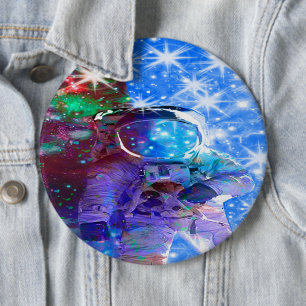 Astronautenabmessungen Pinback-Taste Button