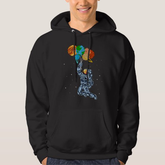 Astronautenballon Hoodie (Vorderseite)