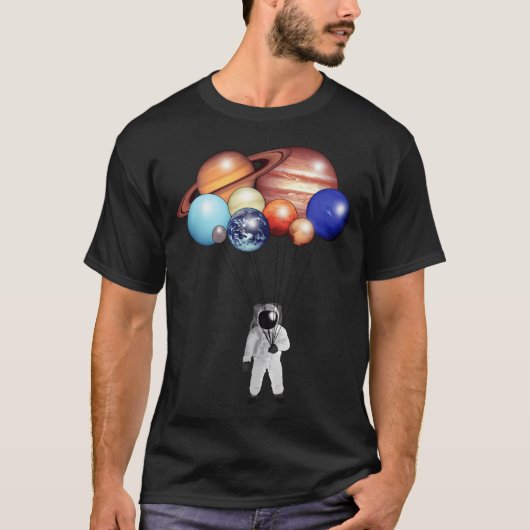 Astronautenballons T-Shirt (Vorderseite)