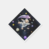 Astronautenbär Napkins| Weltraum-thematisches Part Serviette (Ecke)