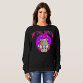 Astronautenbär zum Mondkrypto Sweatshirt (Vorne ganz)