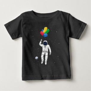 Astronautenbauer, Gebäude-Blöcke Baby T-shirt