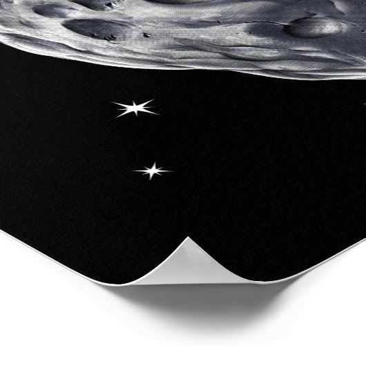 Astronautenblasen Poster (Ecke)