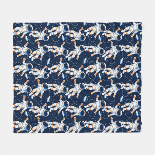 Astronautendecke Fleecedecke (Vorderseite (Horizontal))