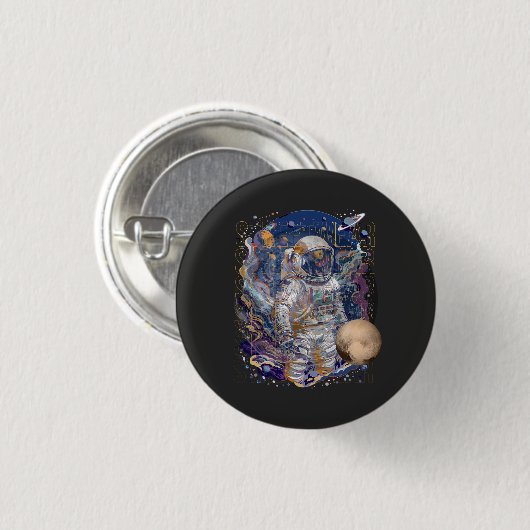 Astronautendesign Button (Vorne & Hinten)