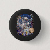 Astronautendesign Button (Vorderseite)