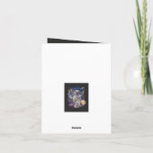 Astronautendesign Einladung (Rückseite)