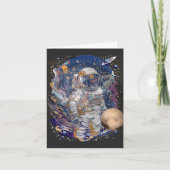 Astronautendesign Einladung (Vorderseite)