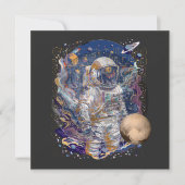 Astronautendesign Einladung (Vorderseite)