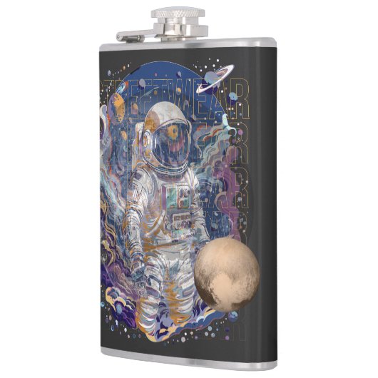 Astronautendesign Flachmann (Links)