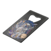 Astronautendesign Geldbeutel Flaschenöffner (Rückseite Schrägansicht)