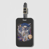 Astronautendesign Gepäckanhänger (Vorderseite Vertikal)