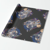 Astronautendesign Geschenkpapier (Ungerollt)