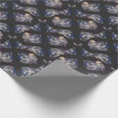 Astronautendesign Geschenkpapier (Ecke)