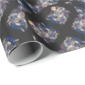 Astronautendesign Geschenkpapier (Rolleneckpunkt)