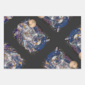 Astronautendesign Geschenkpapier Set (Vorderseite)