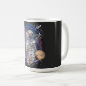 Astronautendesign Kaffeetasse (VorderseiteRechts)