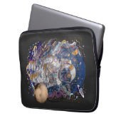 Astronautendesign Laptopschutzhülle (Vorderseite Links)
