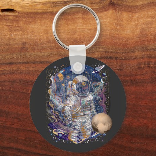 Astronautendesign Schlüsselanhänger (Vorderseite)