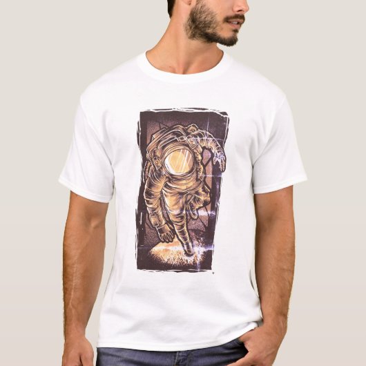 Astronautendesign T-Shirt (Vorderseite)