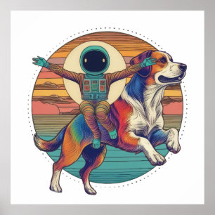 Astronautenfahrt Poster