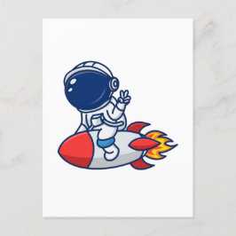 Astronautenfahrt Postkarte