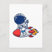 Astronautenfahrt Postkarte (Vorderseite)