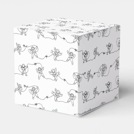 AstronautenfavorBox Geschenkschachtel (Rückseite)